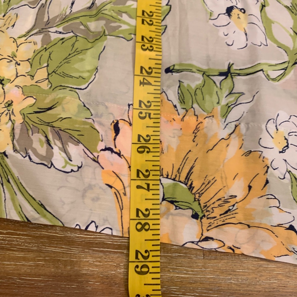 Tommy Bahama Cotton/Silk Floral Blouse in Orange, Yellow, and Green - Picture 6 of 12